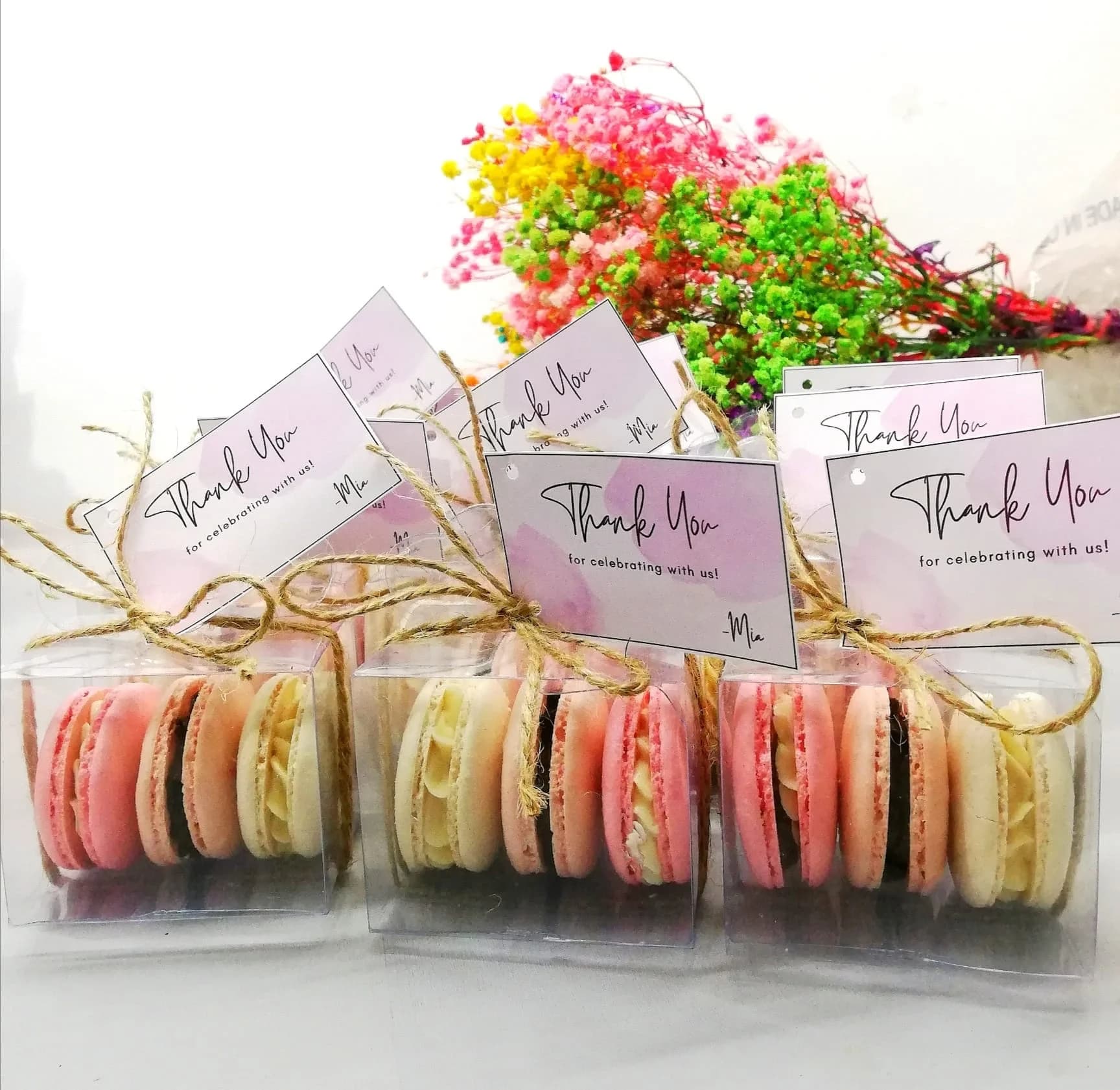 Celebration Macaron Gift Box by Love Bites Cake Hub